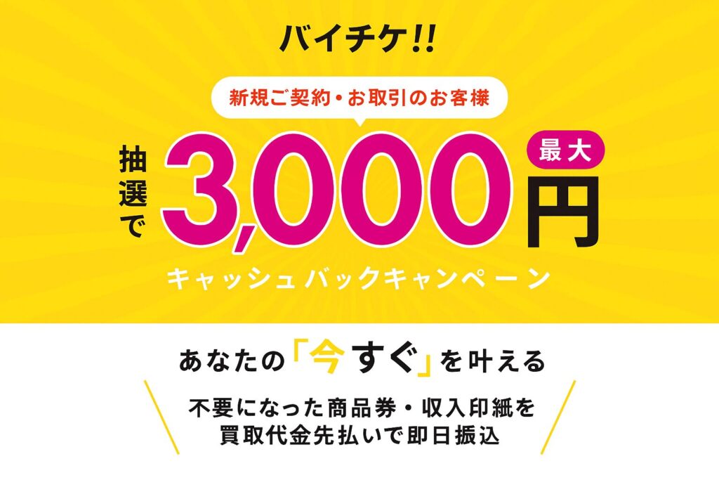バイチケLPイメージ画像