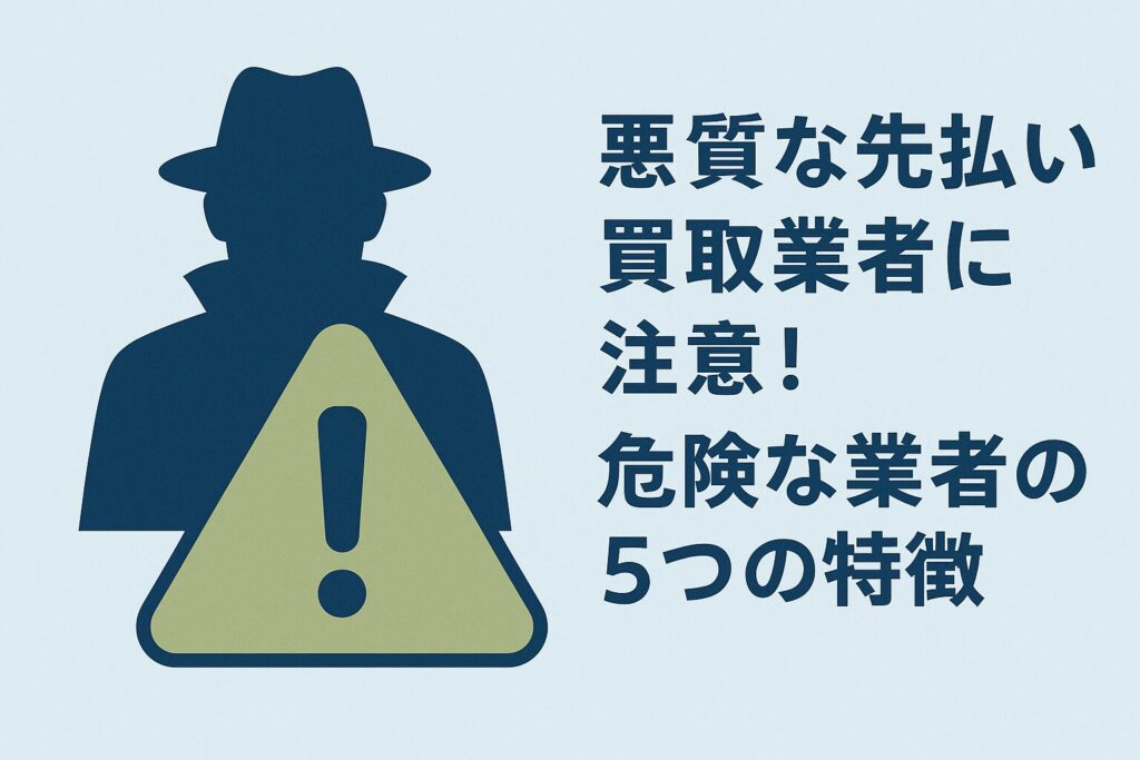 悪質業者の注意喚起を示す警告サムネイル