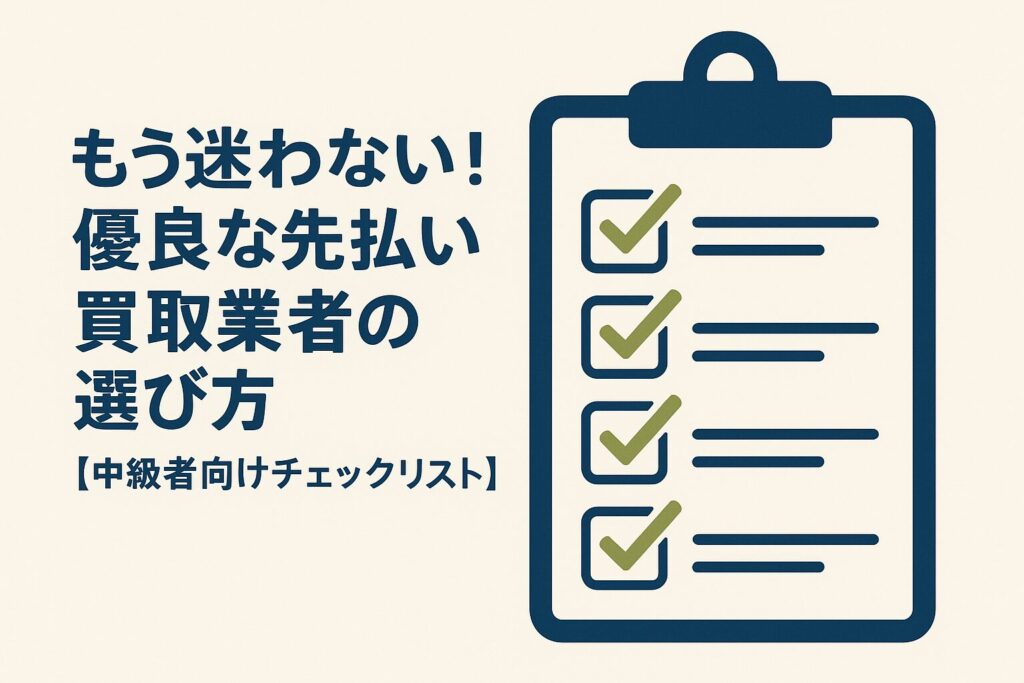 優良業者の選び方チェックリスト解説画像