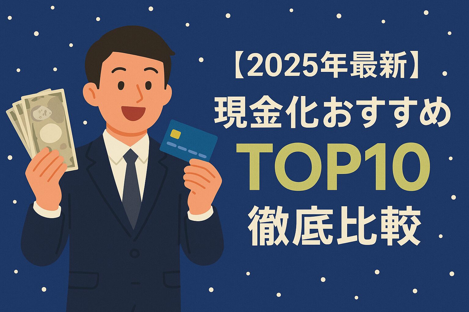 【2025年最新】現金化おすすめ優良業者ランキングTOP10！安全なサイトを口コミ・換金率で徹底比較