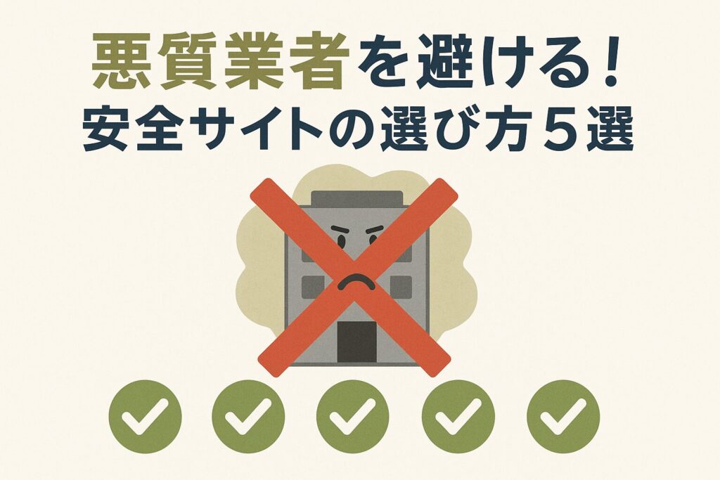 悪質業者を避ける安全な現金化サイト選び5か条