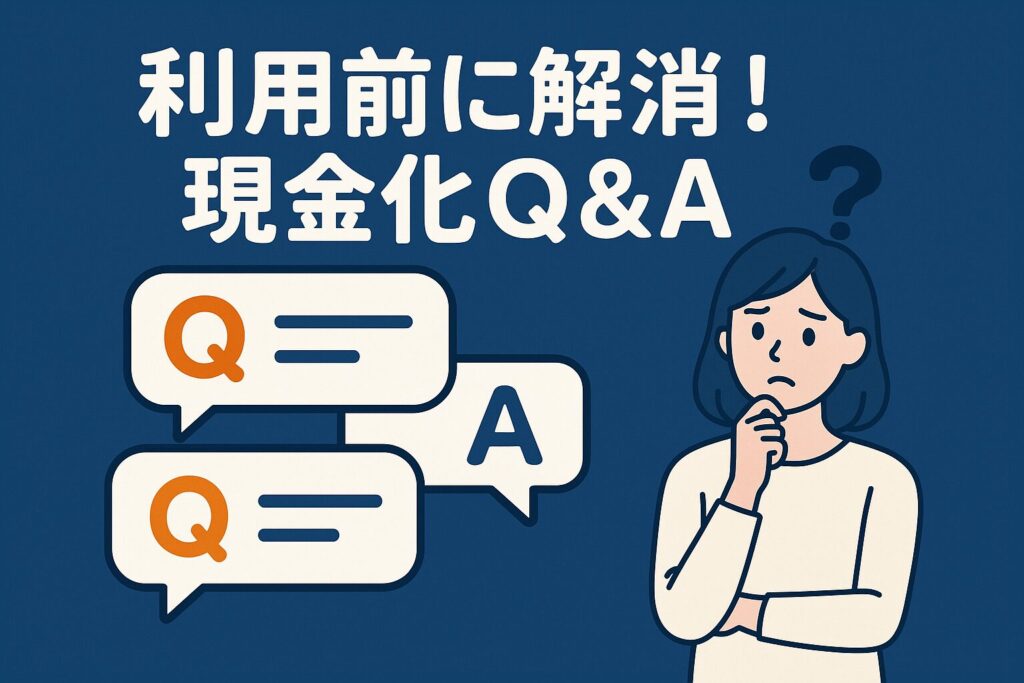 現金化利用前のよくあるQ&Aバナー